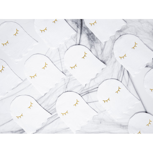 Papirnati prtički Duh, beli z zlato potiskom, 11 x 14 cm, 20 kosov